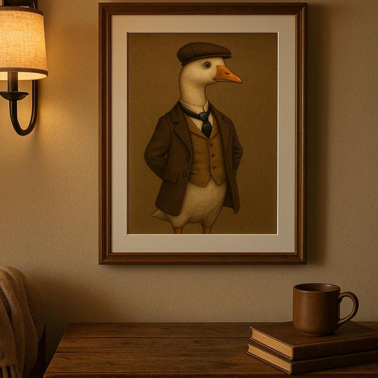 Lord Reginald Featherstone Fine print w/ wooden frame