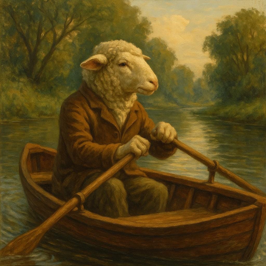 sheep boat
